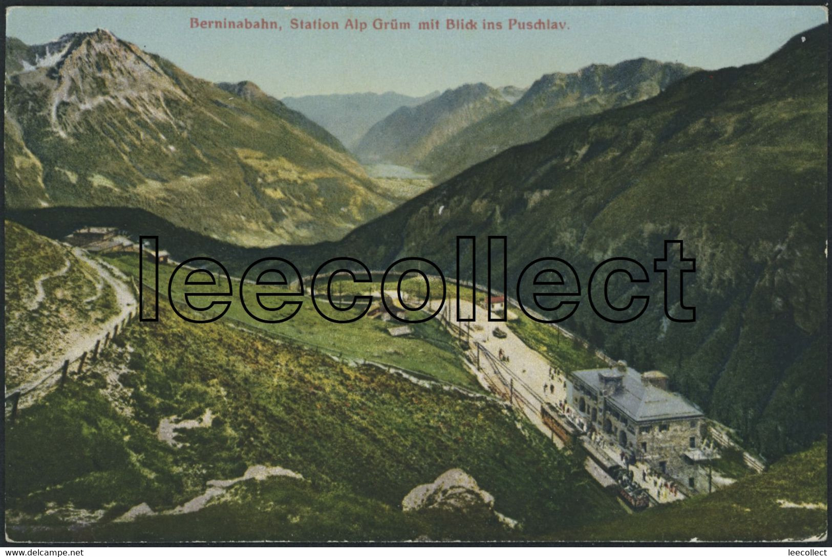 Suisse - GR Alp Grüm - Bahnhof - Bernina Bahn BB - RhB - Poschiavo - Poschiavo