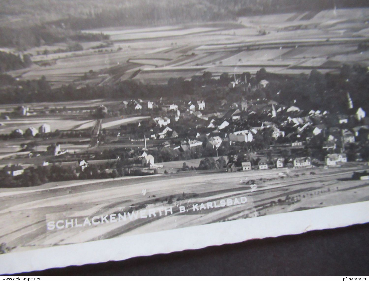 3.Reich 1941 Feldpost 2.WK / Sudetenland Foto AK Schlackenwerth Bei Karlsbad Tagesstempel Schlackenwerth - Sudeten