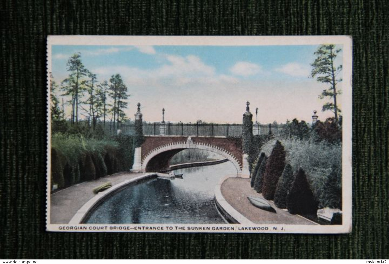 Georgian Court Bridge - Entrance To The Sunken Garden, LAKEWOOD. - Autres & Non Classés