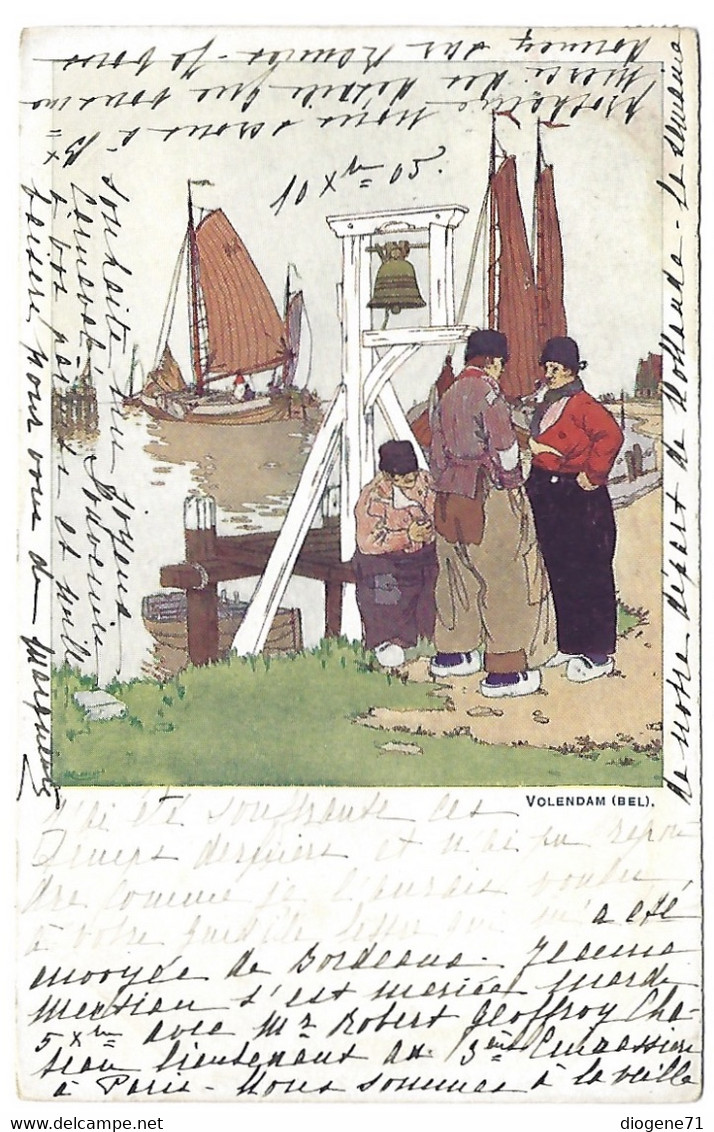 Volendam Carte Artistique Pêcheurs - Volendam