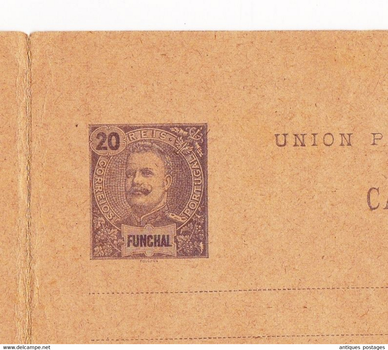 Entier Postal 1907 Funchal Madeira Portugal Maarssen Pays Bas Holland Nederland