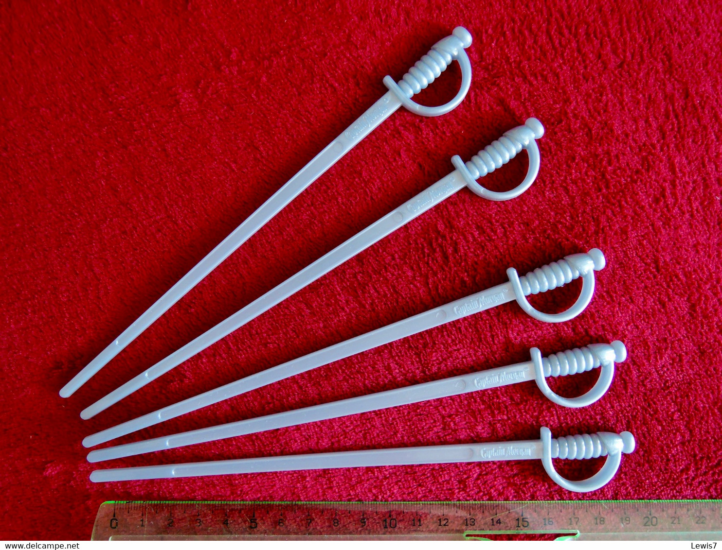 SET Of 5 RUM Bar Spoons CAPTAIN MORGAN - Swizzle Sticks