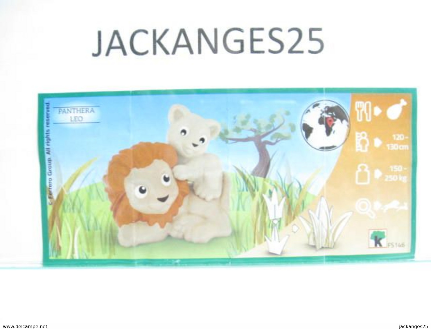 KINDER MPG FS 146 LION ANIMAUX NATOONS TIERE 2015  + BPZ - Families