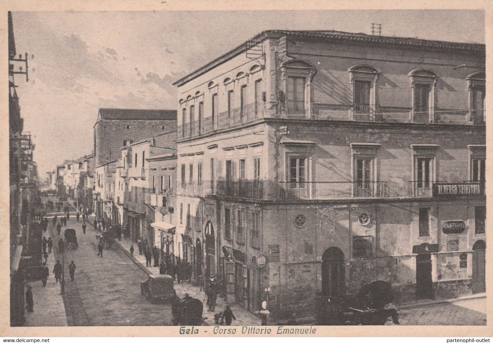 Cartolina - Postcard /   Viaggiata -  Sent /  Gela - Corso Vittorio Emanuele  ( Gran Formato ) - Gela