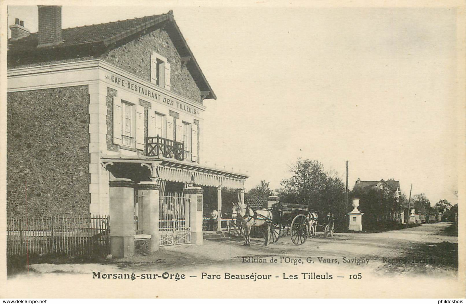 ESSONNE  MORSANG SUR ORGE Parc Beausejour  Les Tilleuls ( Café Restaurant) - Morsang Sur Orge