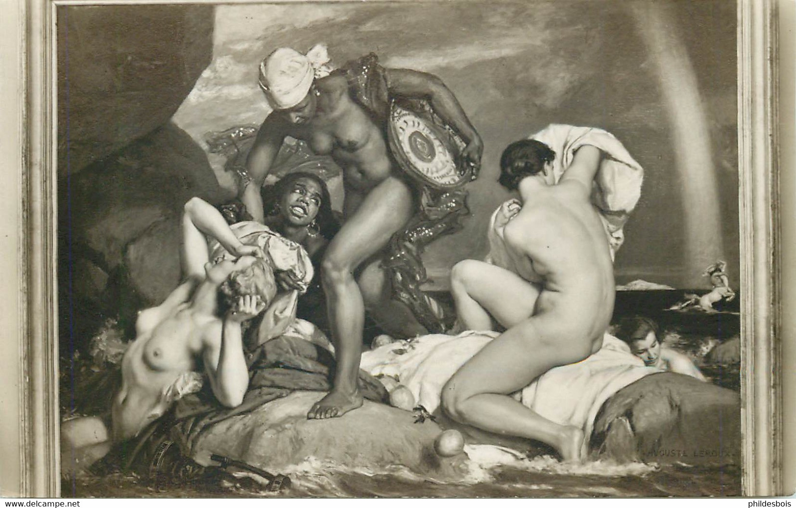 SALON DE PARIS Auguste LEROUX  " Baigneuses " - Museum