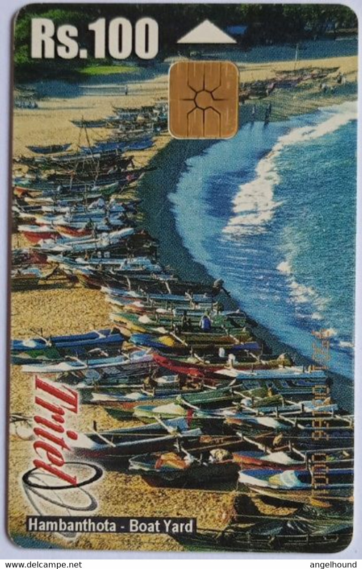 Sri Lanka Tritel Phonecard Rs.100 BOAT YARD - Sri Lanka (Ceylon)