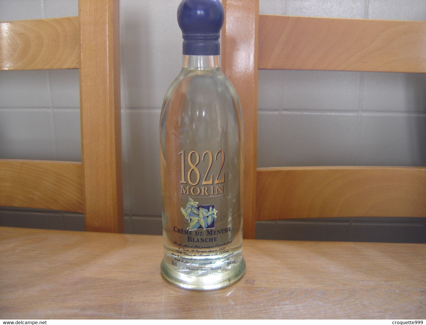 1822 MONIN Creme De MENTHE BLANCHE 50 Cl 20 Degres RARE ANCIENNE Pour COLLECTION - Alcools
