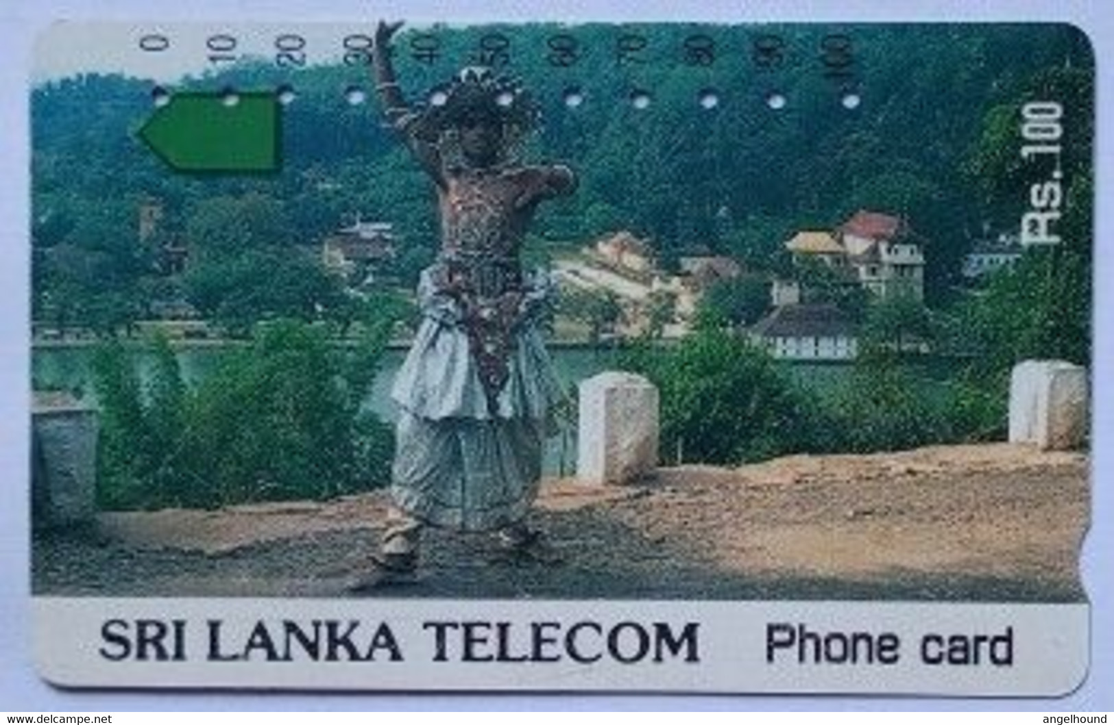 Sri Lanka Tamura Card Rs.100 Dancer In Traditional Dress - Sri Lanka (Ceilán)