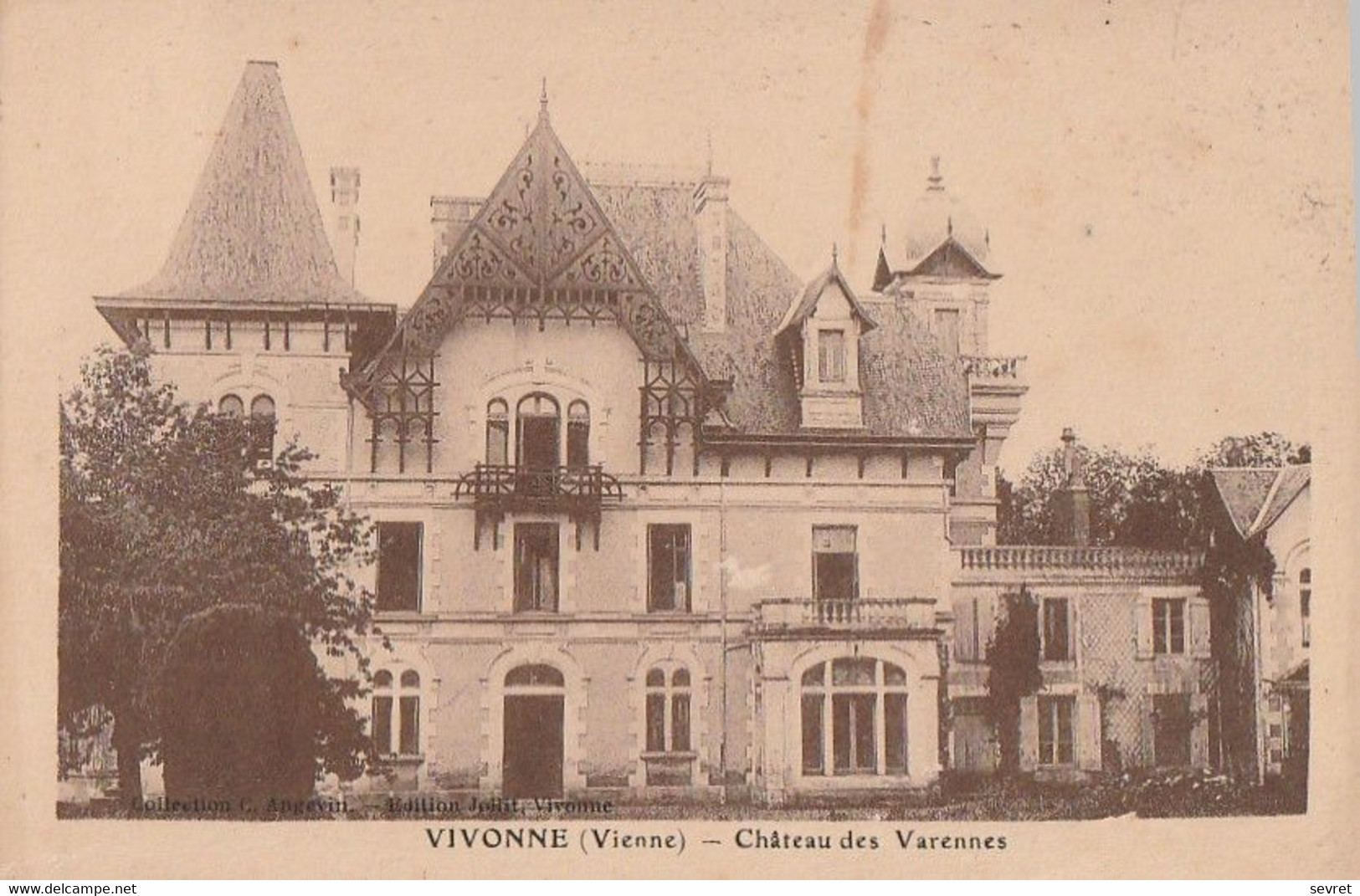 VIVONNE. - Château Des Varennes. Cliché Pas Courant - Vivonne