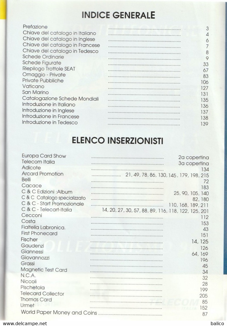 CATALOGO - SCHEDE TELEFONICHE 1997 START-ITALIANE E MONDIALI - édition 1997 - Livres & CDs