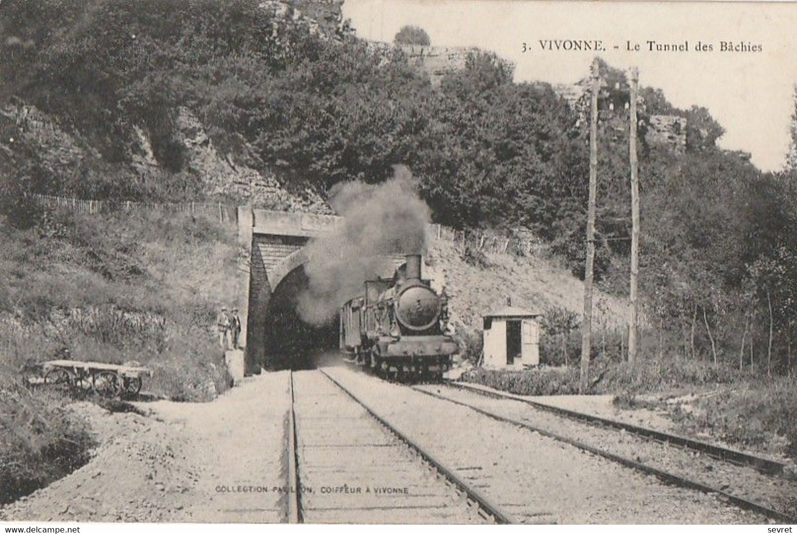 VIVONNE. - Le Tunnel Des Bâchies. Locomotive - Vivonne