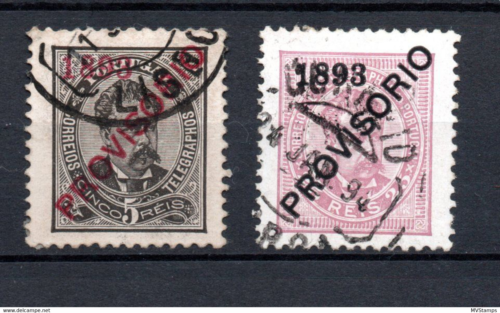 Portugal 18932 King Carlos/Provesorio  Stamps (Michel 87 And 90) Nice Used - Unused Stamps