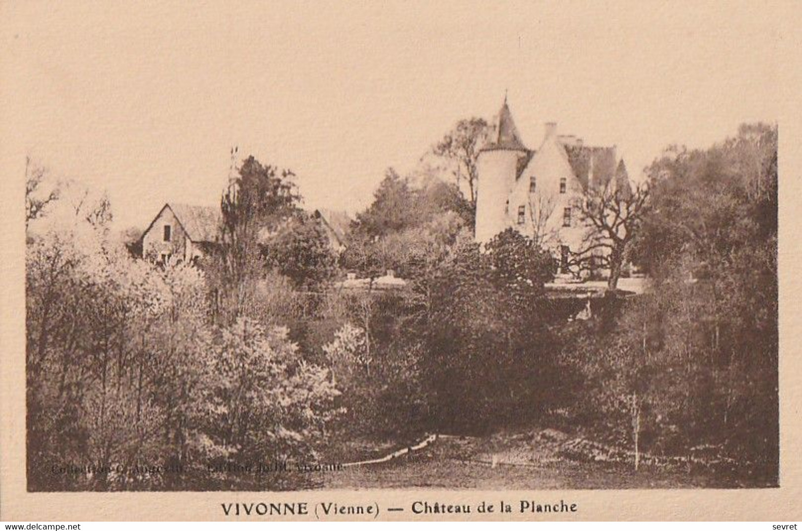 VIVONNE. - Château De La Planche Où Calvin Fit Son Premier Sermon En Poitou - Vivonne