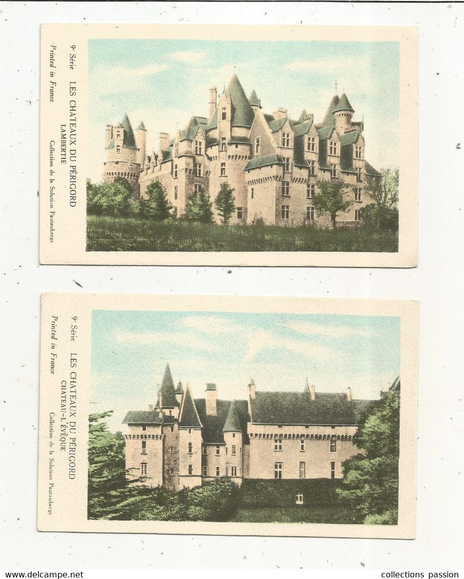 Cp, Collection De La Solution Pautauberge , CHÂTEAUX DU PERIGORD , 4 Scans , LOT DE 6 CARTES POSTALES - 5 - 99 Cartes