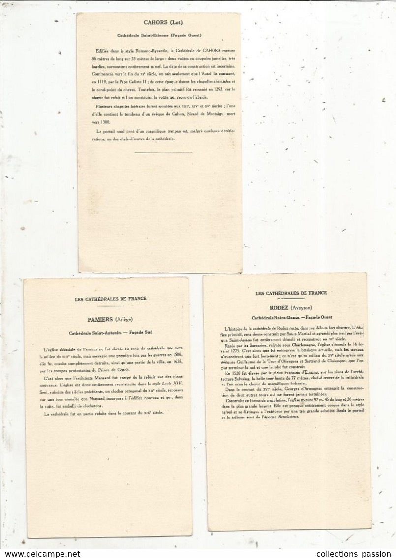 Cp, Collection De La Solution Pautauberge , CHÂTEAUX DU SUD OUEST , 4 Scans , LOT DE 6 CARTES POSTALES - 5 - 99 Cartes