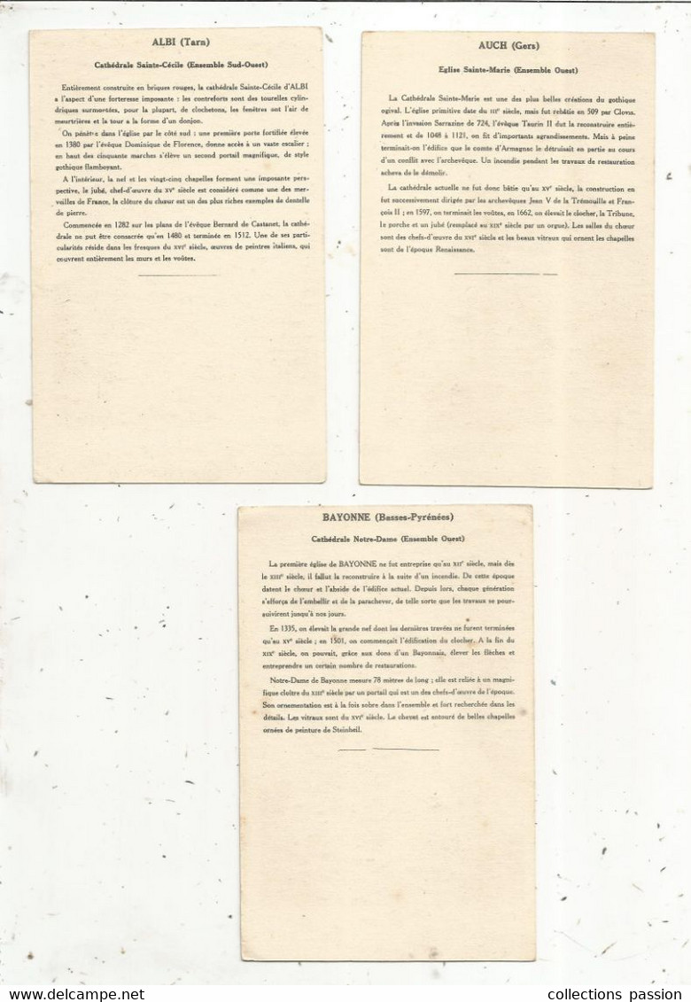 Cp, Collection De La Solution Pautauberge , CHÂTEAUX DU SUD OUEST , 4 Scans , LOT DE 6 CARTES POSTALES - 5 - 99 Karten