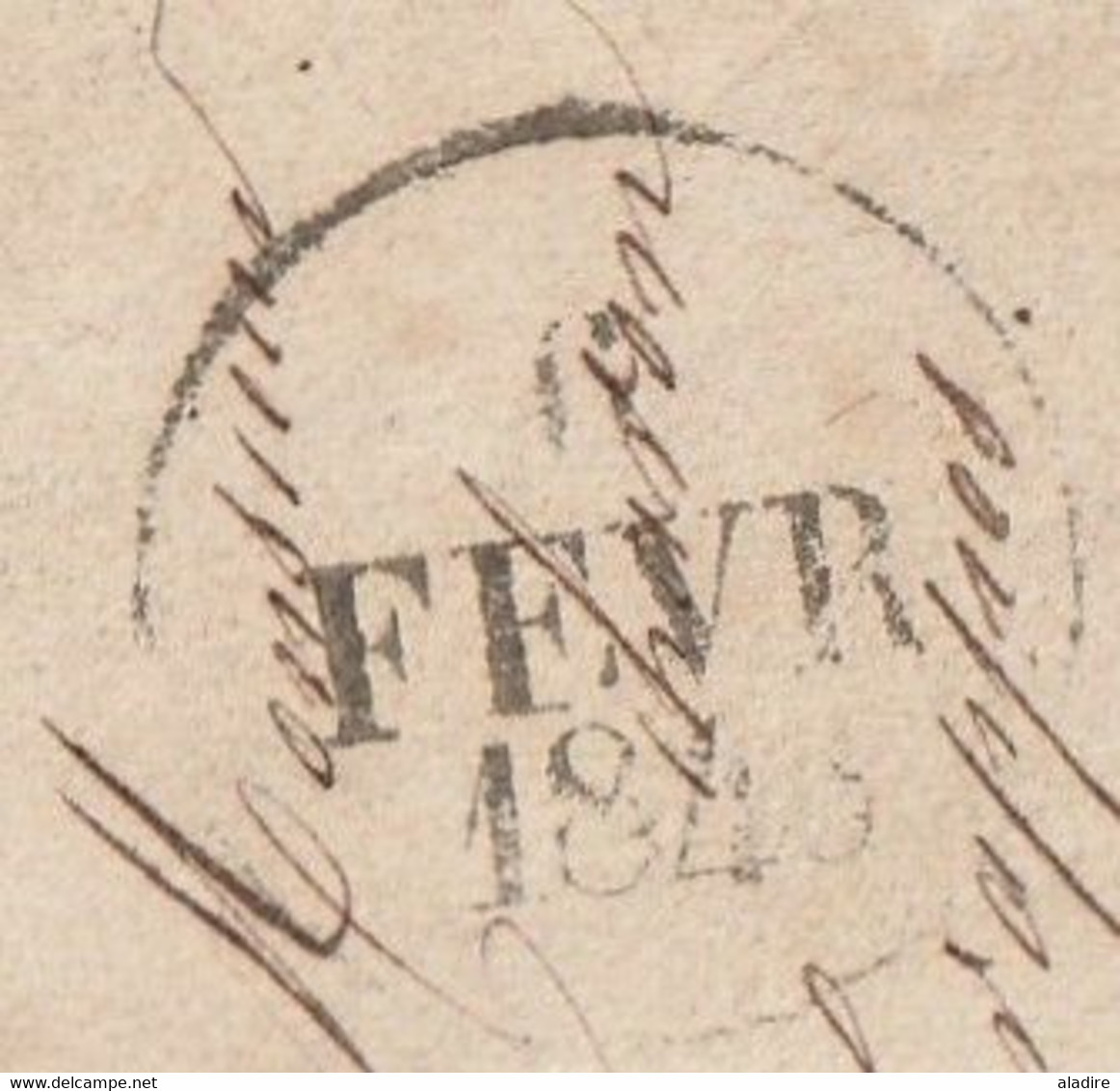 1840 - Cursive 72 PONTCHARTRAIN Sur Lettre Pliée Avec Correspondance Vers Trappes - Dateur Et Cad Arrivée - 1801-1848: Précurseurs XIX