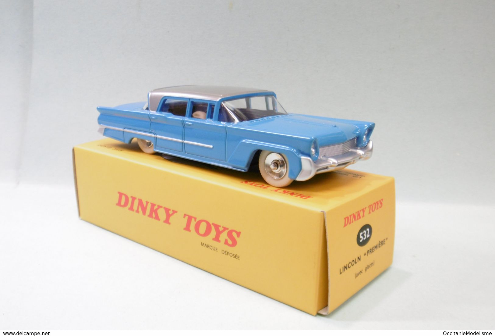 Dinky Toys / Atlas - LINCOLN PREMIERE 1958 Bleu Noël 2012 Réf. 532 Neuf NBO 1/43 - Dinky