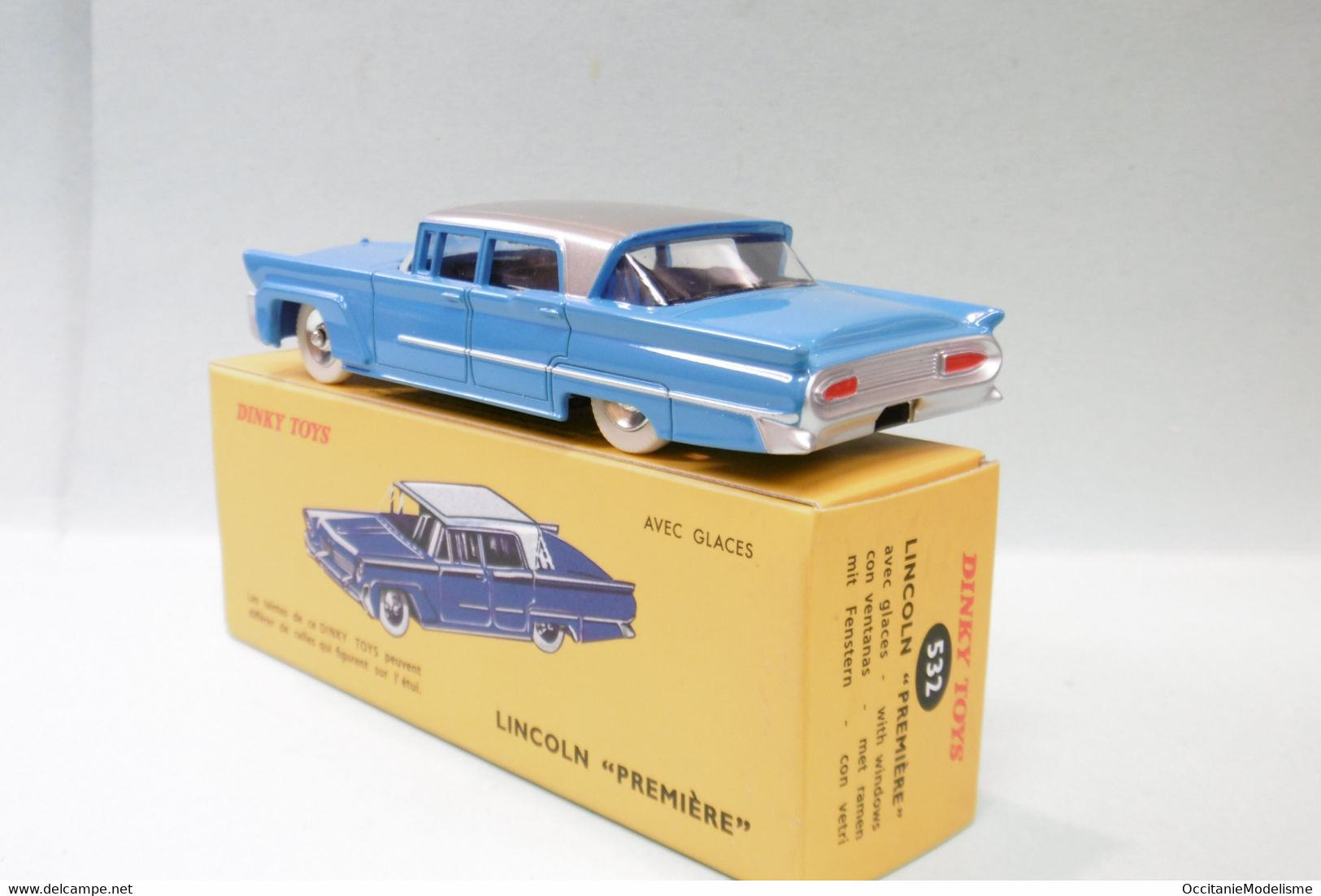 Dinky Toys / Atlas - LINCOLN PREMIERE 1958 Bleu Noël 2012 Réf. 532 Neuf NBO 1/43 - Dinky