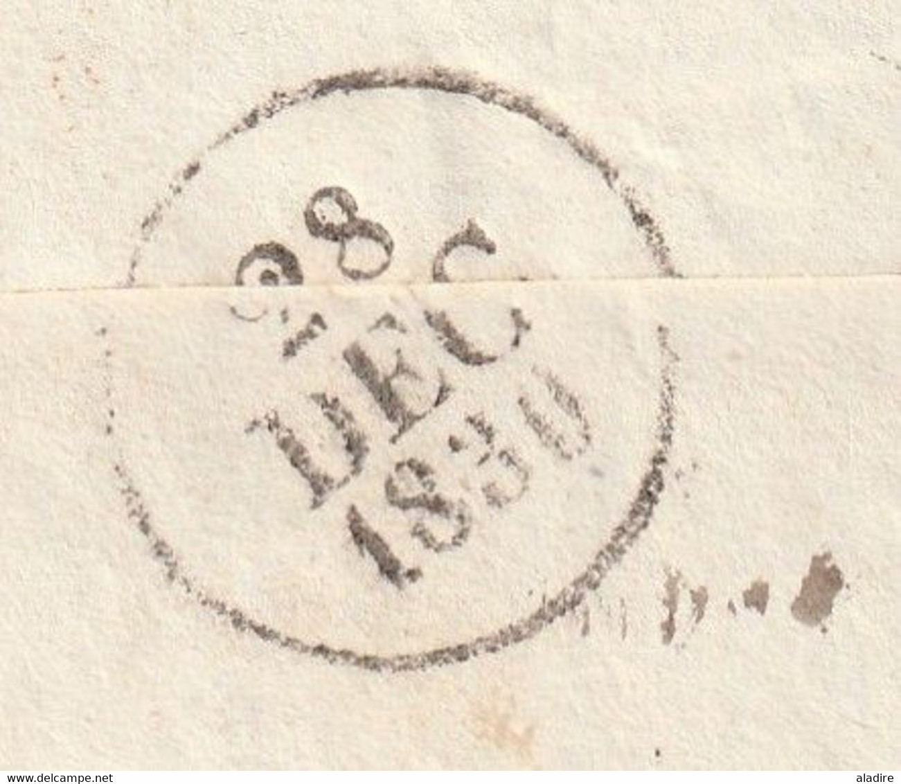 1830 - Lettre pliée avec corresp de 2 pages de TOULOUSE (cad rouge à fleurons) vers Grizole Grisolles, Tarn & Garonne