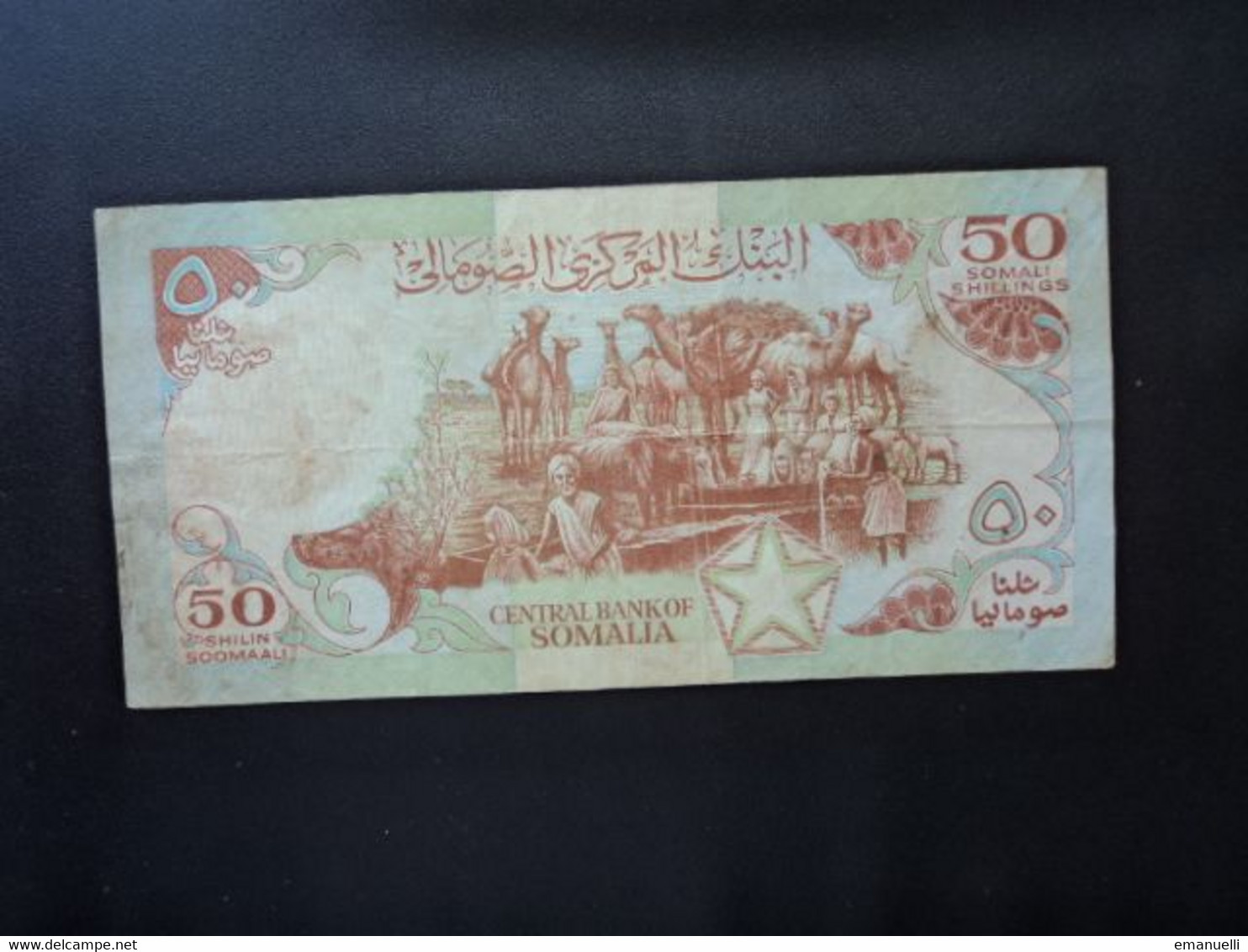 SOMALIE : 50 SHILLIN = 50 SHILLINGS   1989    P 34d     TTB  * - Somalia