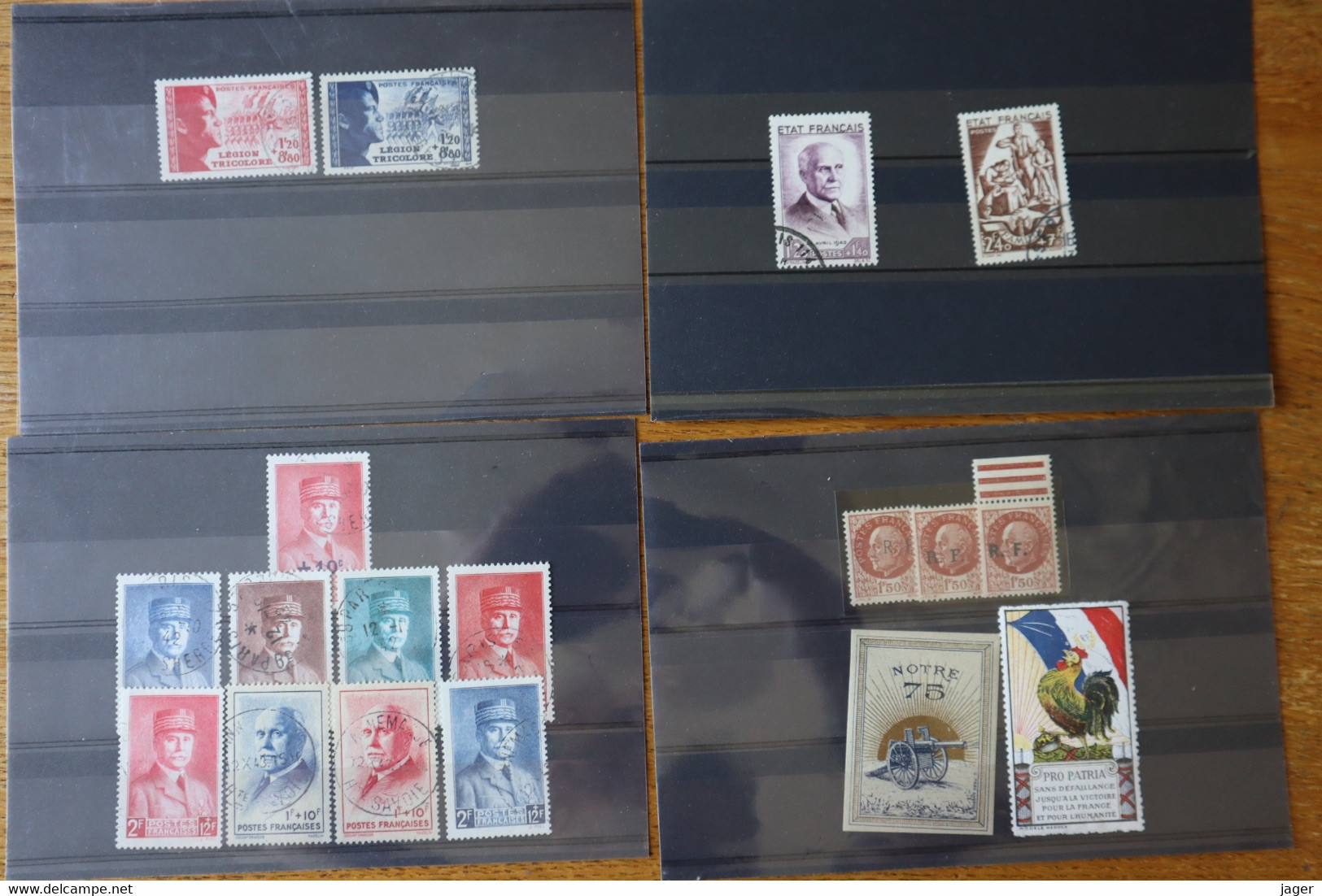 Lot De Timbres De Collection Période WWII France  ETAT FRANCAIS Et Divers - 1939-45