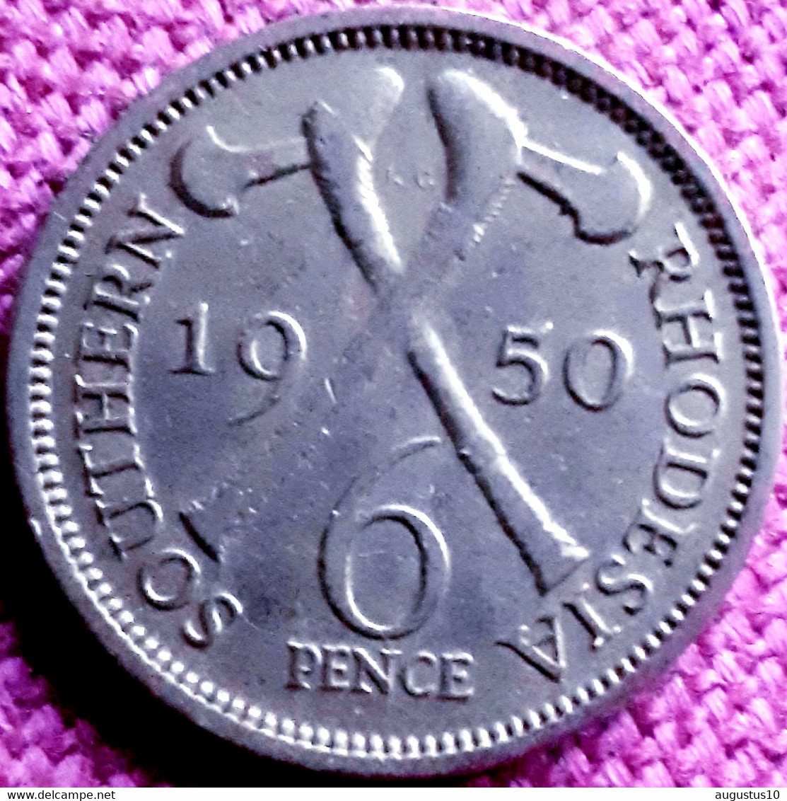 Southern Rhodesia: SIXPENCE 1950  KEY DATE !! KM 21 - Rhodésie