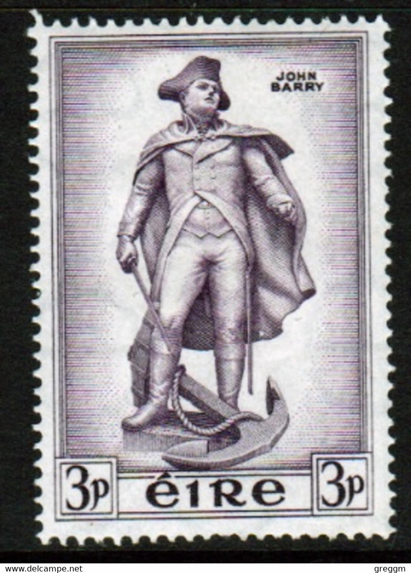 Ireland 1956 Single 3d  Stamp From The Barry Commemoration Set In Mounted Mint - Neufs