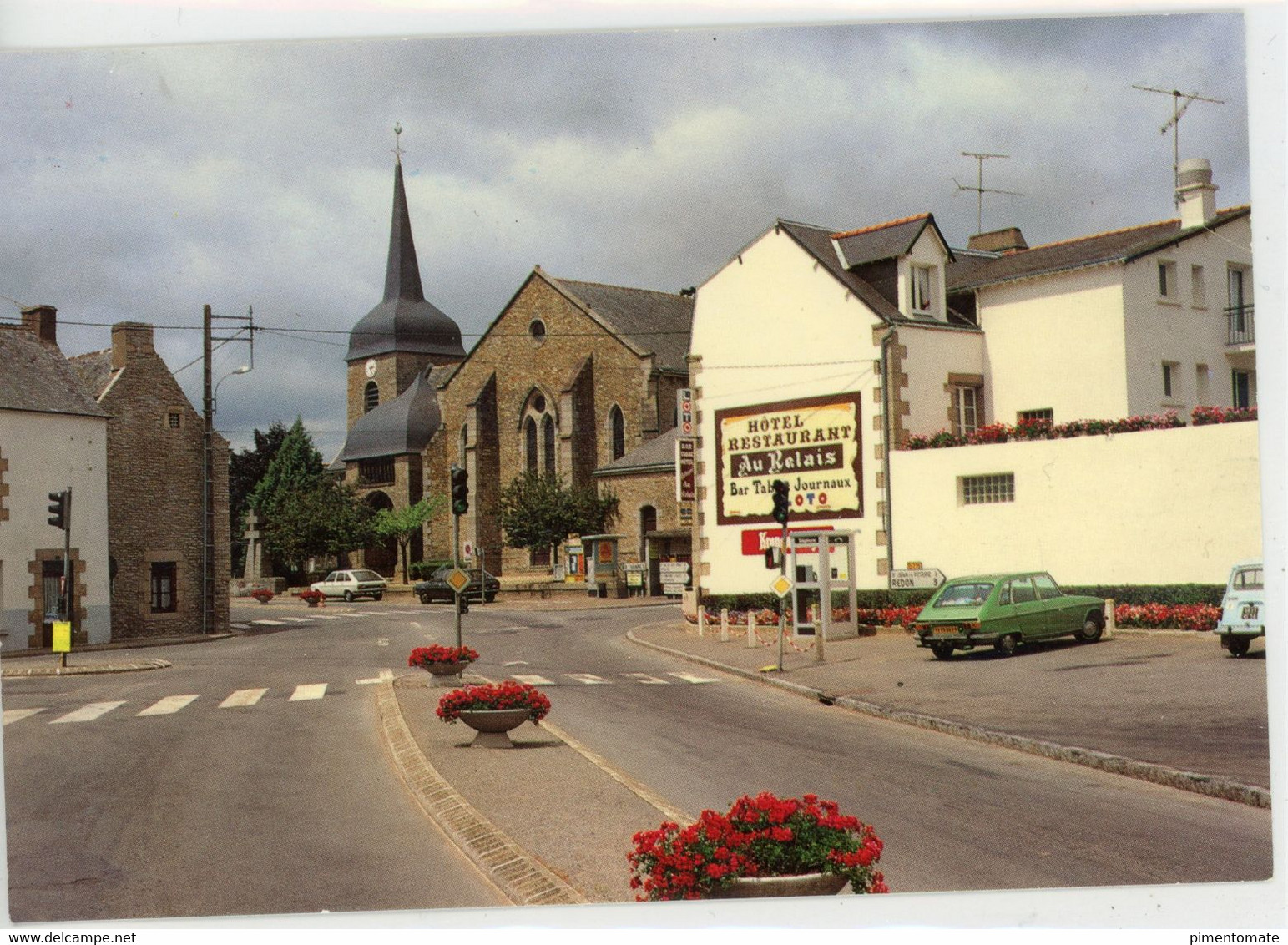 ALLAIRE EGLISE ET ENTRE DU BOURG 1987 - Allaire