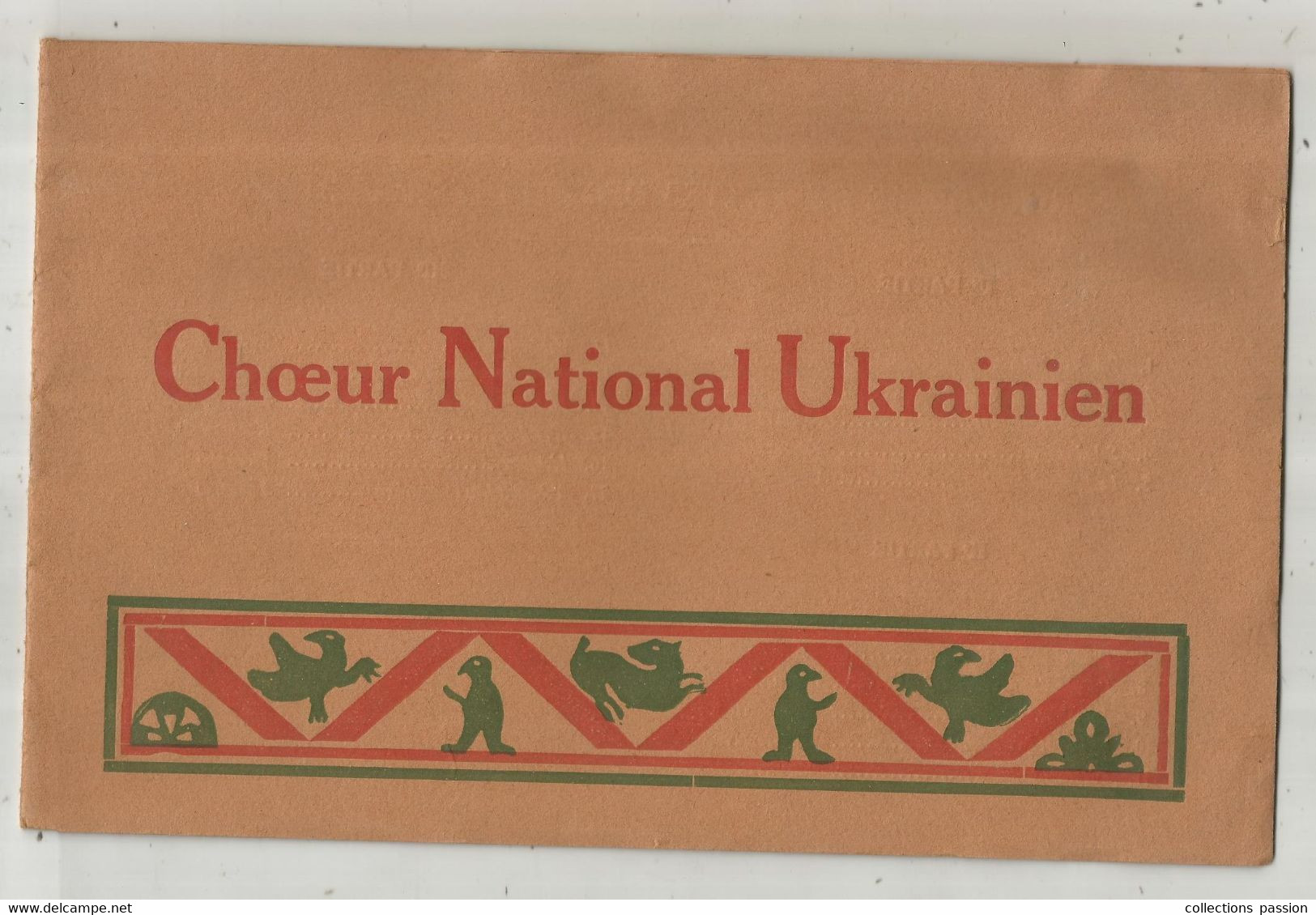 Programme , CHOEUR NATIONAL UKRAINIEN , 5 Scans, Frais Fr 3.35 E - Programs