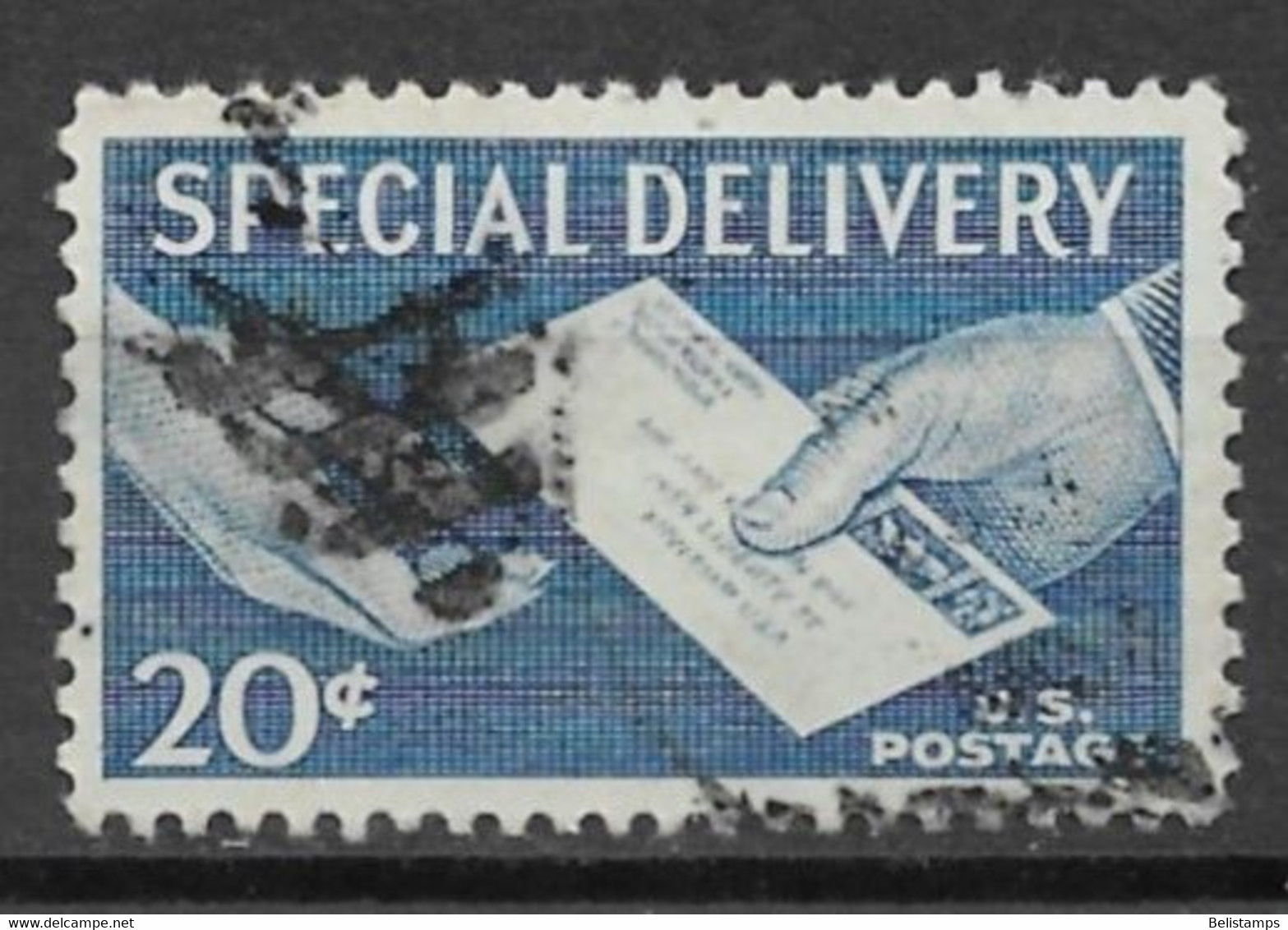 United States 1954. Scott #E20 (U) Special Delivery Letter, Hand To Hand  *Complete Issue* - Special Delivery, Registration & Certified