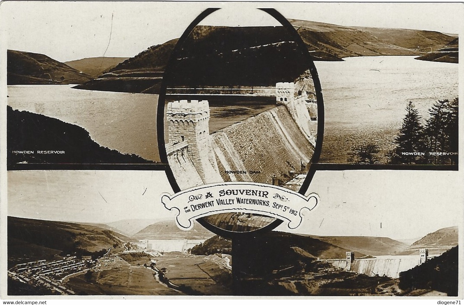 Souvenir Of The Derwent Valley Waterworks 1912 Howden - Derbyshire