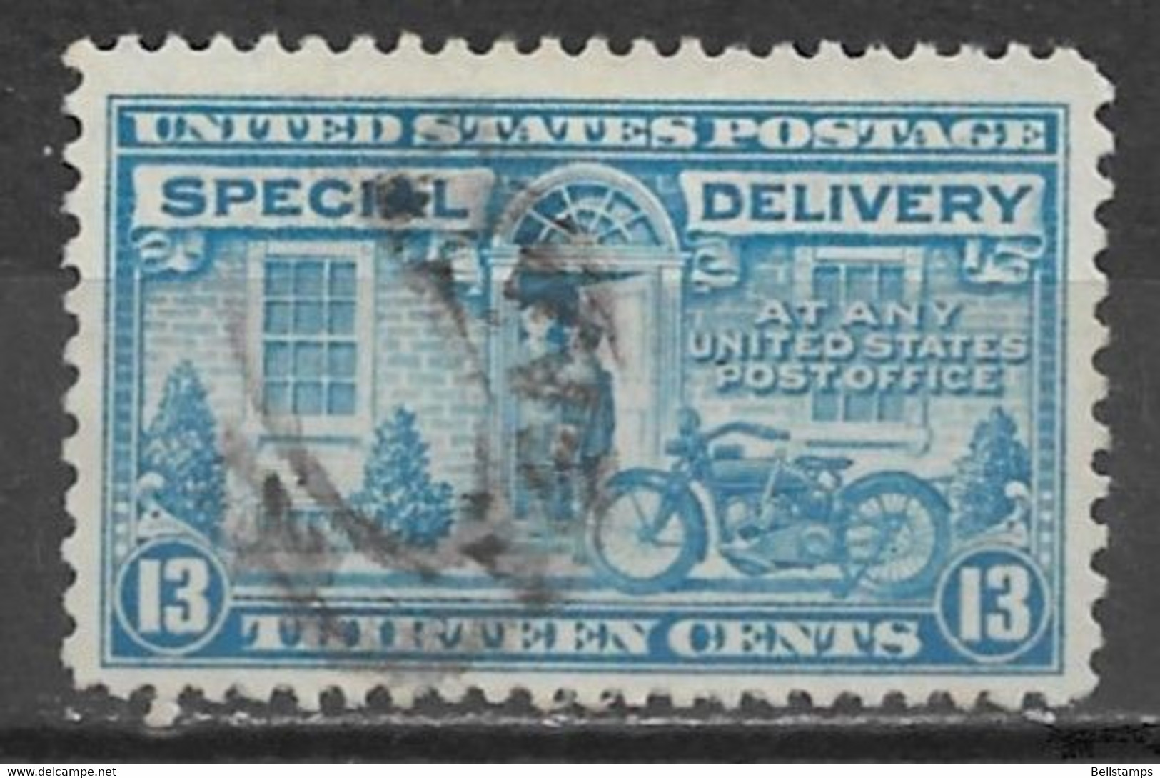 United States 1944. Scott #E17 (U) Postman And Motorcycle - Special Delivery, Registration & Certified