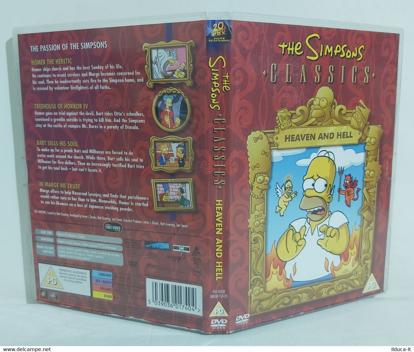 I105088 DVD - The Simpsons Classics - Heaven And Hell - Cartoni Animati