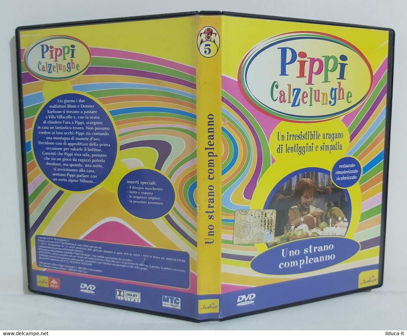 I105378 DVD - PIPPI CALZELUNGHE N. 5 - Uno Strano Compleanno - 2004 - Familiari