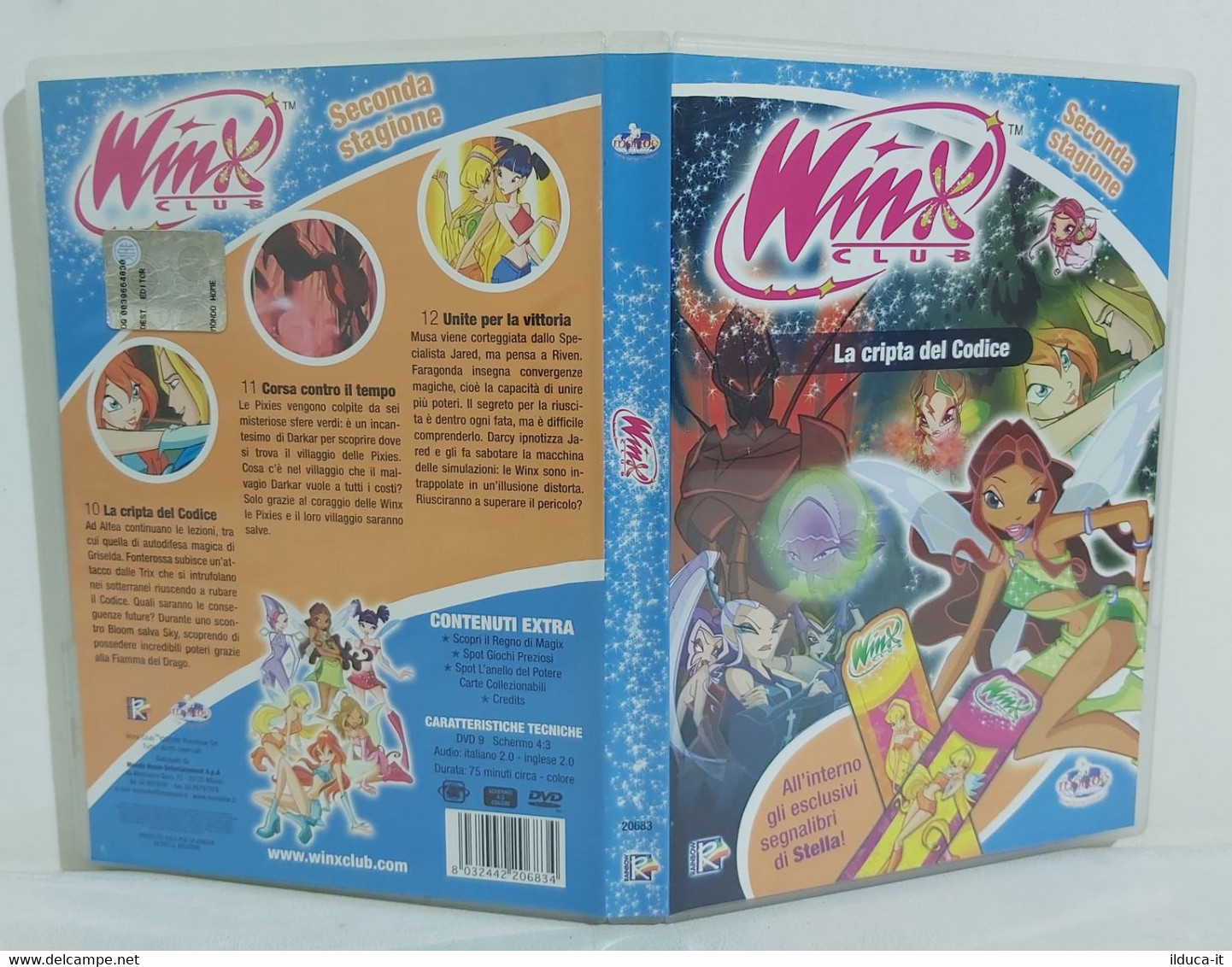 I105401 DVD - Winx Club - Seconda Stagione Puntate 10-11-12 - SEGNALIBRI Stella - Animation