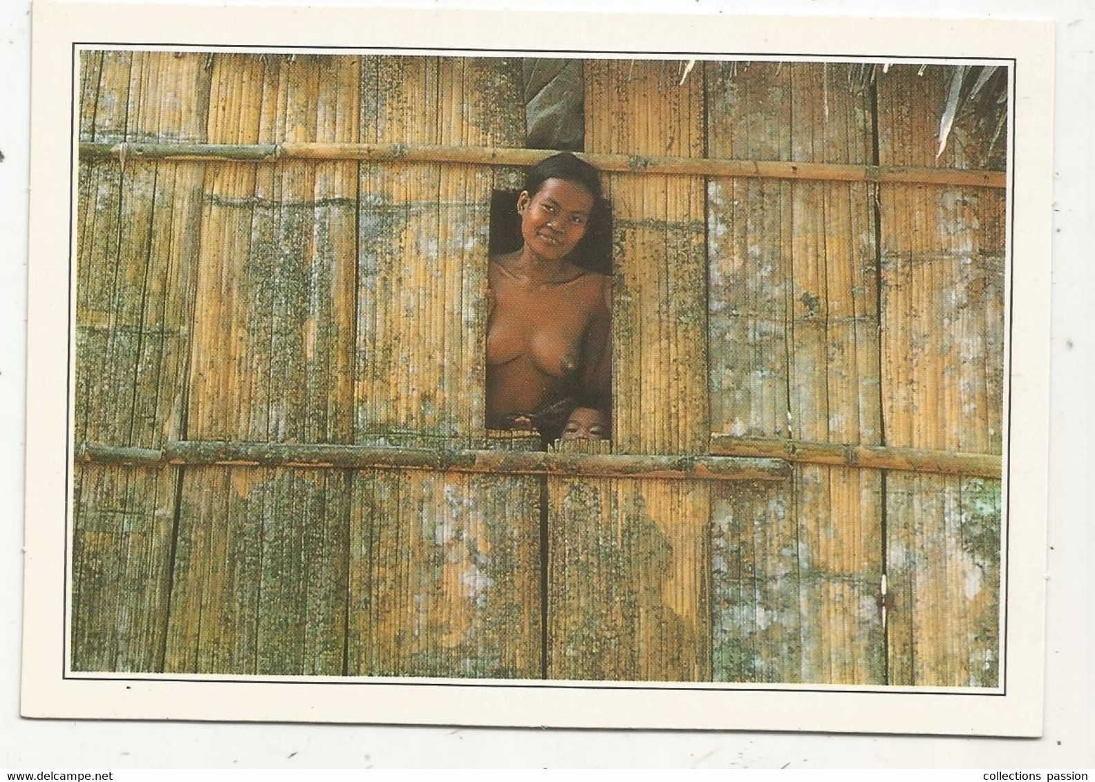Cp , MALAISIE, MALAYSIA, SARAWAK, Femme à La Fenêtre, Ethnique , Ed. Edito , 2 Scans , 1989 - Malesia