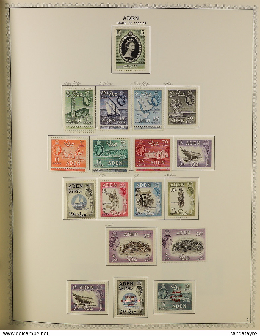 BRITISH COMMONWEALTH - MIDDLE EAST AREA 1880's - 1980's. An Attractive Mint & Used Collection Presented In A Large 'Mink - Other & Unclassified