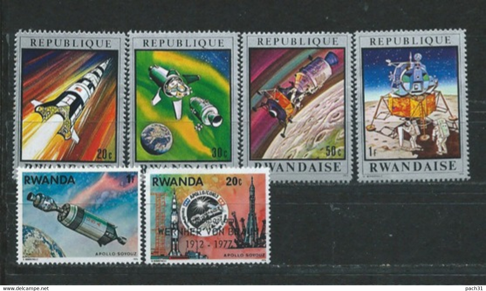 Rwanda  Lot De Timbres   Thème  Espace - Collections