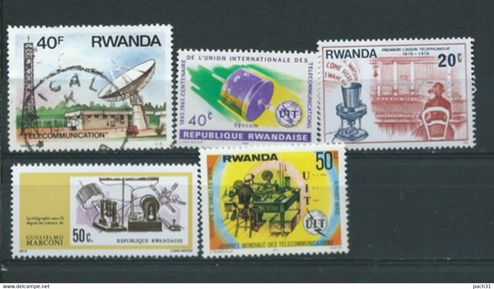 Rwanda  Lot De Timbres   Thème  Communications - Verzamelingen
