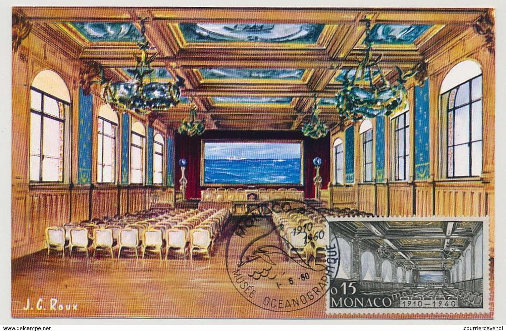 MONACO - 6 Cartes Maximum - Série Musée Océanographique - 1/6/1960 - Maximum Cards