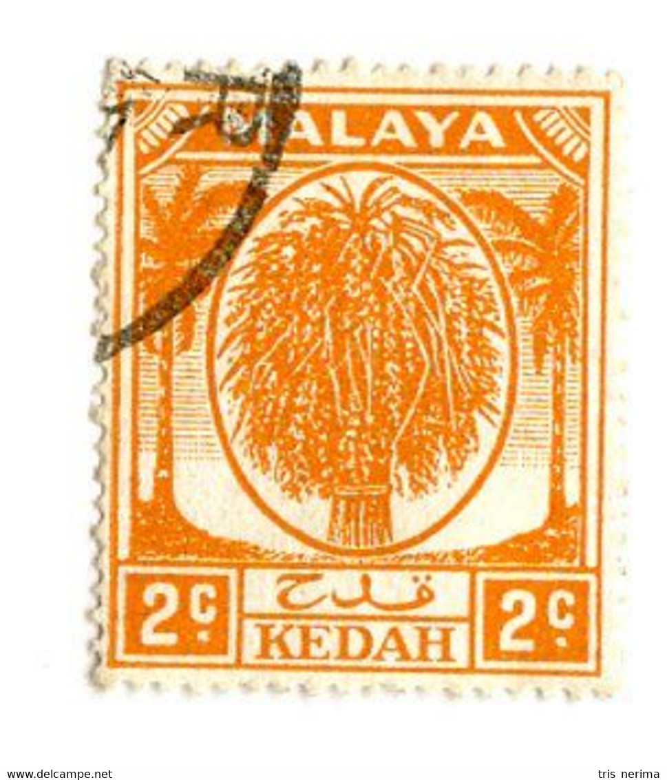 10437 Kedah 1950 Scott # 62 Used OFFERS WELCOME! - Kedah