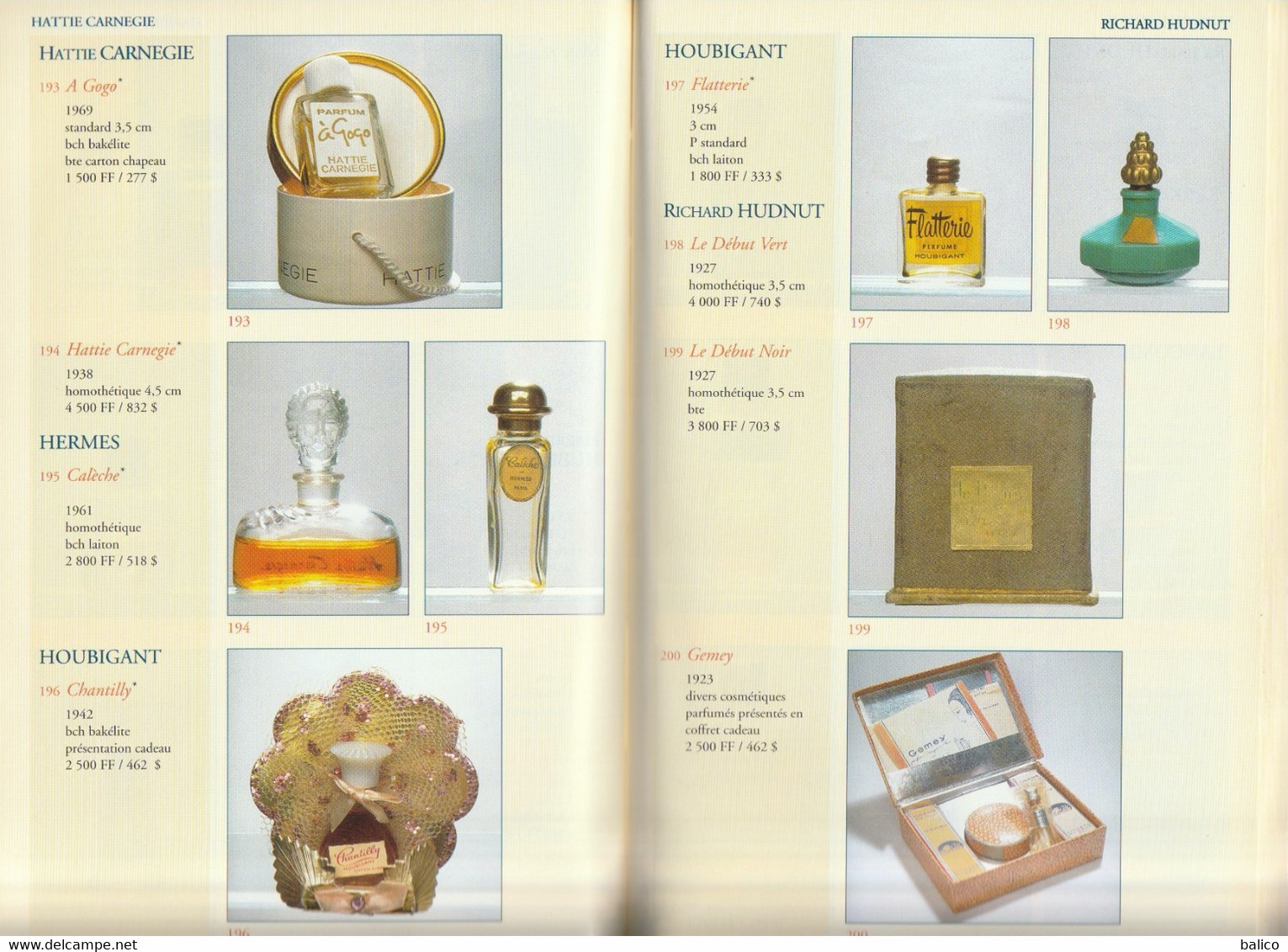 La Côte Internationales Des ÉCHANTILLONS DE PARFUMS  1995 - 1996 - Fontan & Barnouin - Catalogues