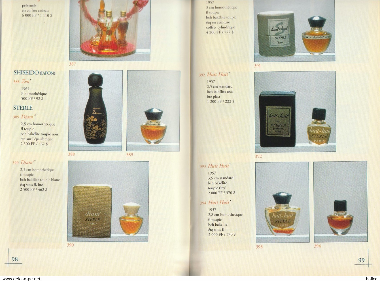 La Côte Internationales Des ÉCHANTILLONS DE PARFUMS  1995 - 1996 - Fontan & Barnouin - Catalogues