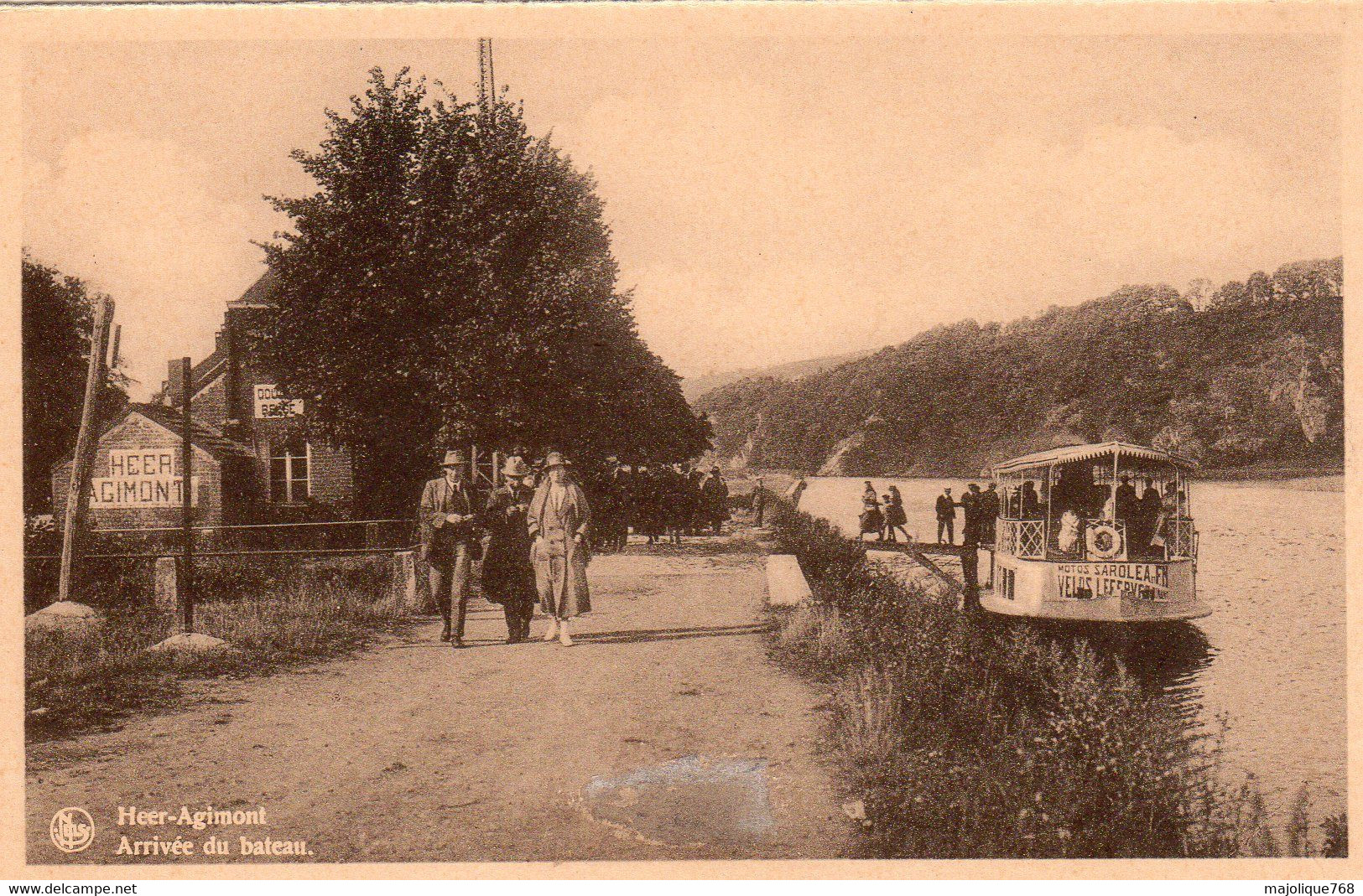 Cpa De HEER-AGIMONT- ARRIVEE DU BATEAU - - La Bruyère