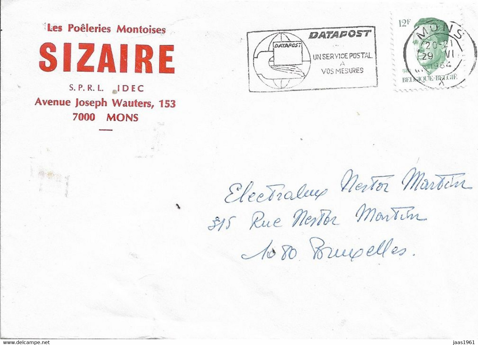 BELGIUM. POSTMARK. MONS - Sonstige & Ohne Zuordnung