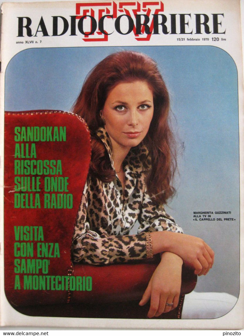 RADIOCORRIERE TV 7 1970 Margherita Guzzinati Rosita Torosh Lee Marvin Marco Danè Georges Moustaki Lucio Battisti - Televisie