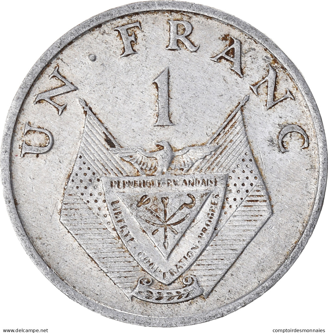 Monnaie, Rwanda, Franc, 1974 - Rwanda