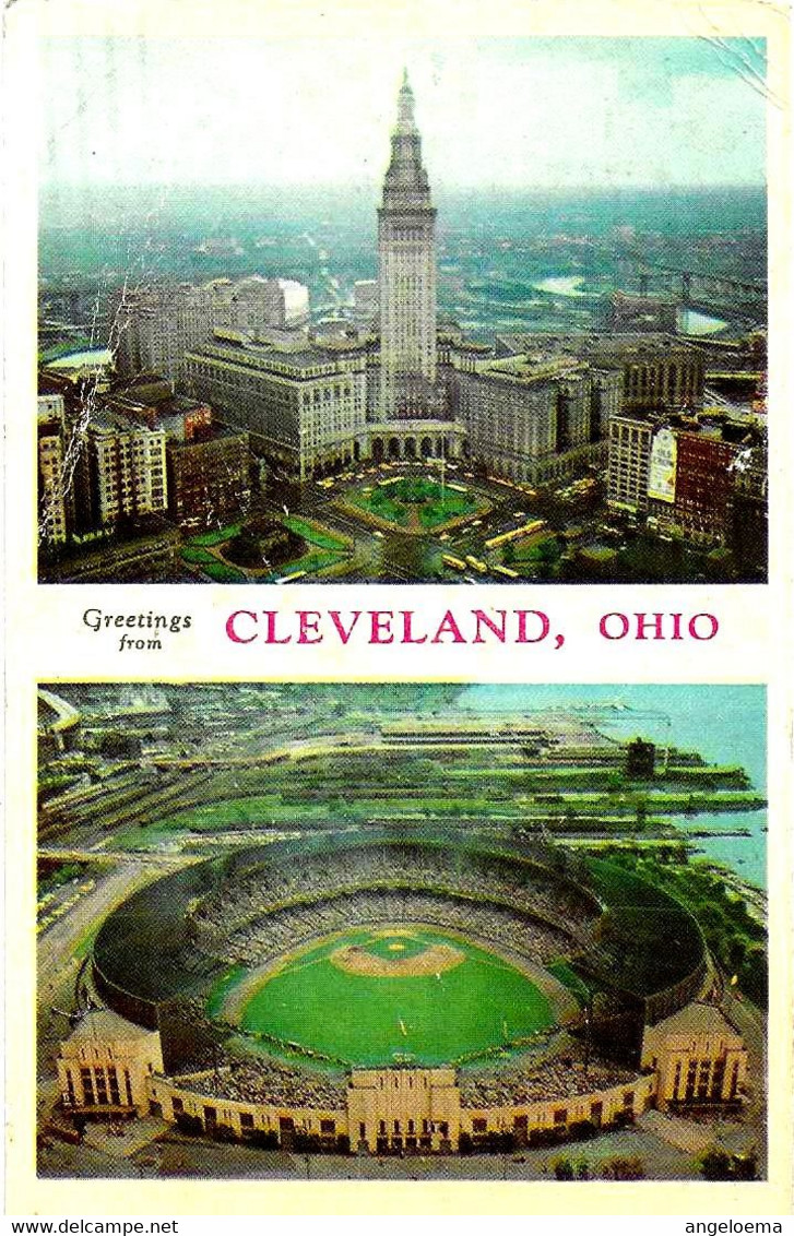 USA - 1960 CLEVELAND Stadio Del Baseball Cartolina Viaggiata Per La Francia E Tassata - 270 - Baseball